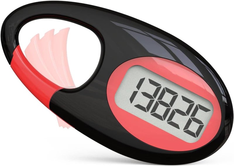 synwoo Simple 3D Step Counter, Walking Pedometer, Steps Tracker with Neck Lanyard/Carabiner for Men Women Teens Adults Seniors - Image 1